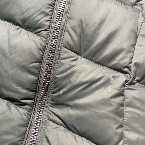 L.L.Bean Women's Boundless Down Puffer Vest Olive Green Size L Downtek - Picture 3 of 9